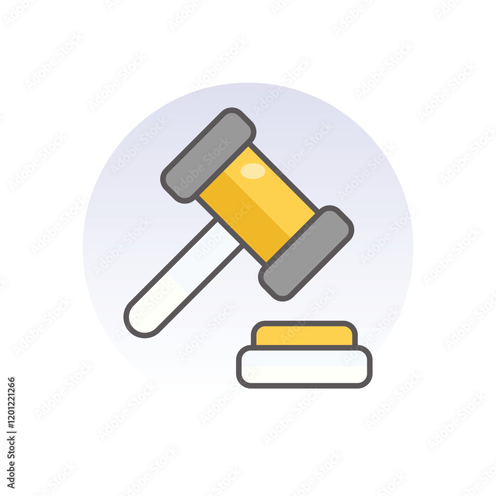 Law icon business vector concept stock graphic Law icon business vector concept stock graphic