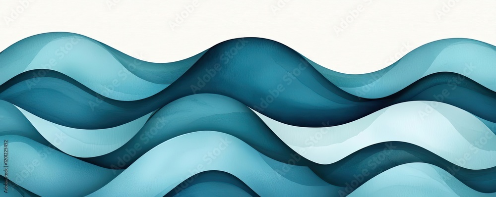 Ocean watercolor idea. Abstract waves in soothing blue tones, perfect for backgrounds and artistic designs. Ocean watercolor idea. Abstract waves in soothing blue tones, perfect for backgrounds and artistic designs.