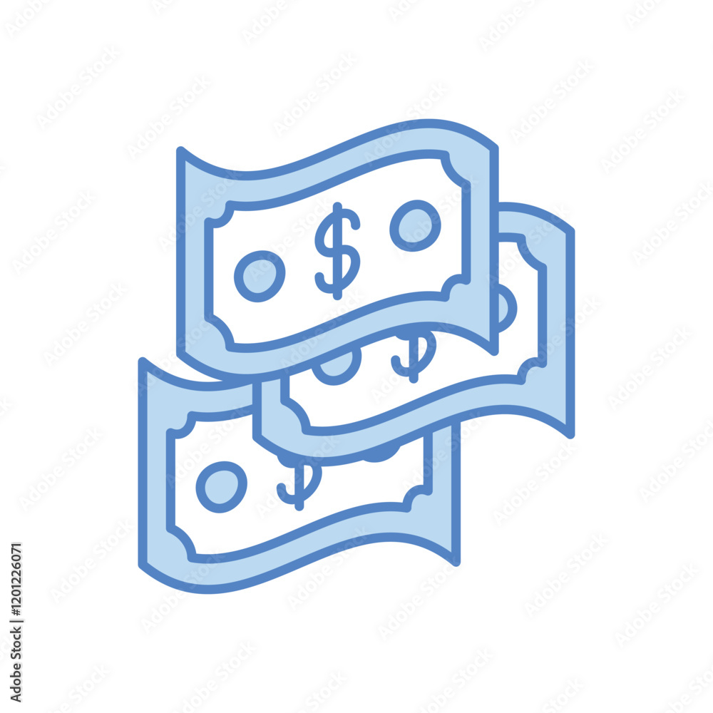 Cash icon business vector concept stock graphic Cash icon business vector concept stock graphic