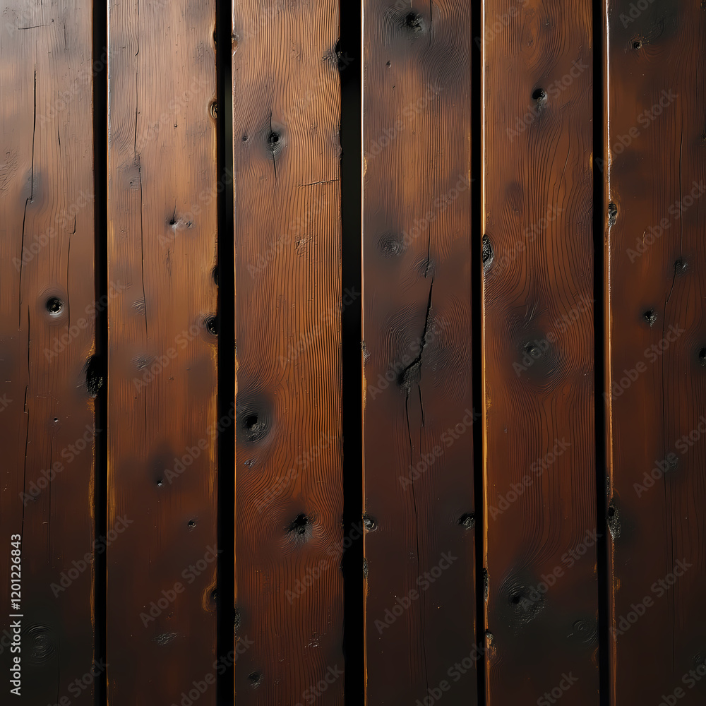Fototapeta premium Surface of the old brown wood texture. Old dark textured wooden background. Top view.