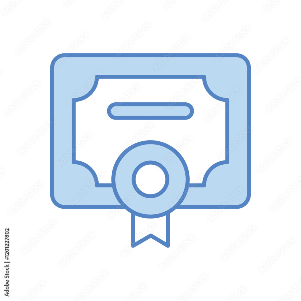 Certificate icon business vector concept stock graphic Certificate icon business vector concept stock graphic