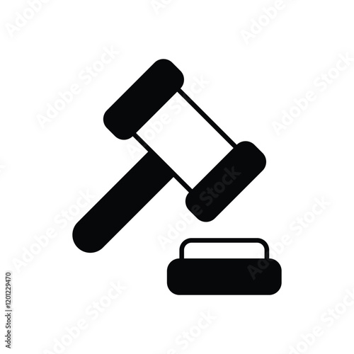 Law icon business vector concept stock graphic