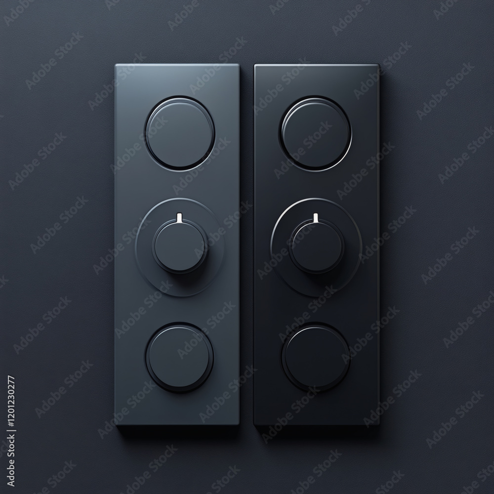 Black Speaker System with Woofer and Amplifier - Music & Sound Technology Black Speaker System with Woofer and Amplifier - Music & Sound Technology