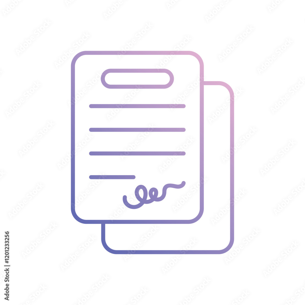 Contract icon business vector concept stock graphic Contract icon business vector concept stock graphic