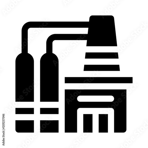 Refinery glyph icon