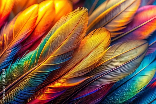 Macro Photography: Birds Flying in V Formation - Wildlife, Nature, Avian, Flight, Flock