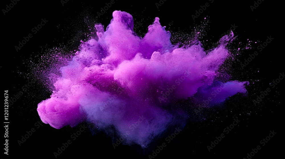 Fototapeta premium Purple Smoke Explosion - Abstract Art Photography