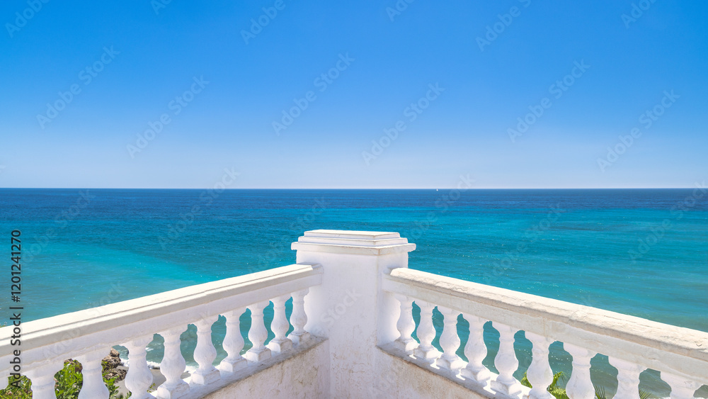 Φωτογραφία Nerja town, a resort of The Costa del Sol seaside region in Andalusia in the south of Spain