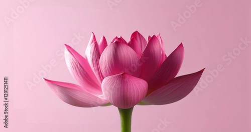 Time lapse of lotus flower blossoming