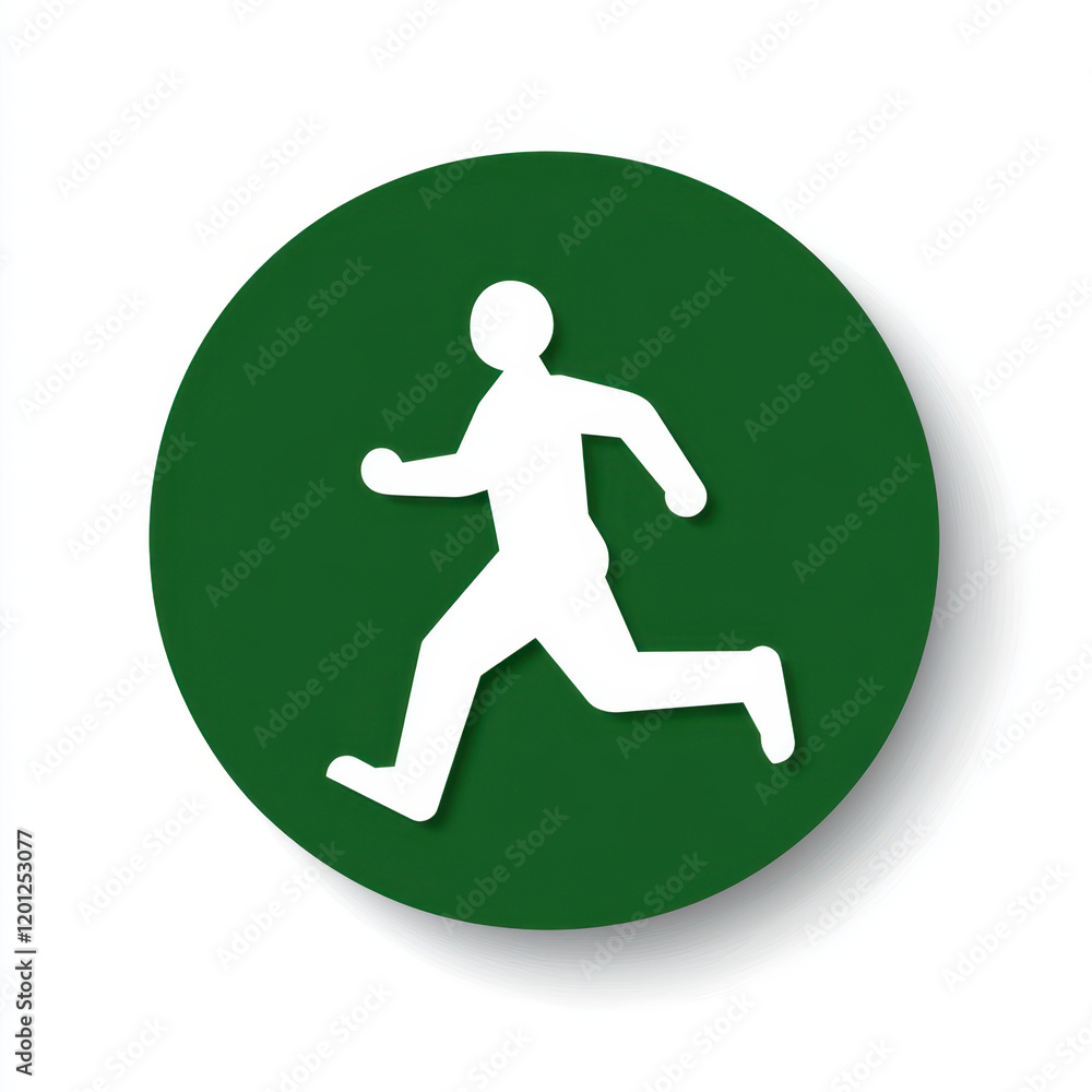 Emergency exit icon. Running emergency exit icon in modern design isolated on white background Emergency exit icon. Running emergency exit icon in modern design isolated on white background