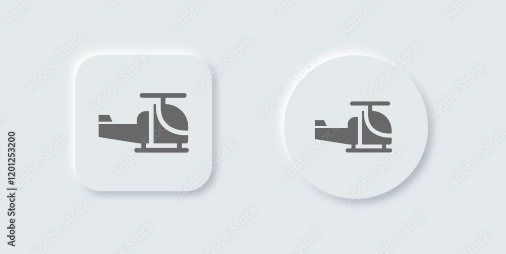 Aviation solid icon in neomorphic design style. Airplane signs vector illustration. Aviation solid icon in neomorphic design style. Airplane signs vector illustration.