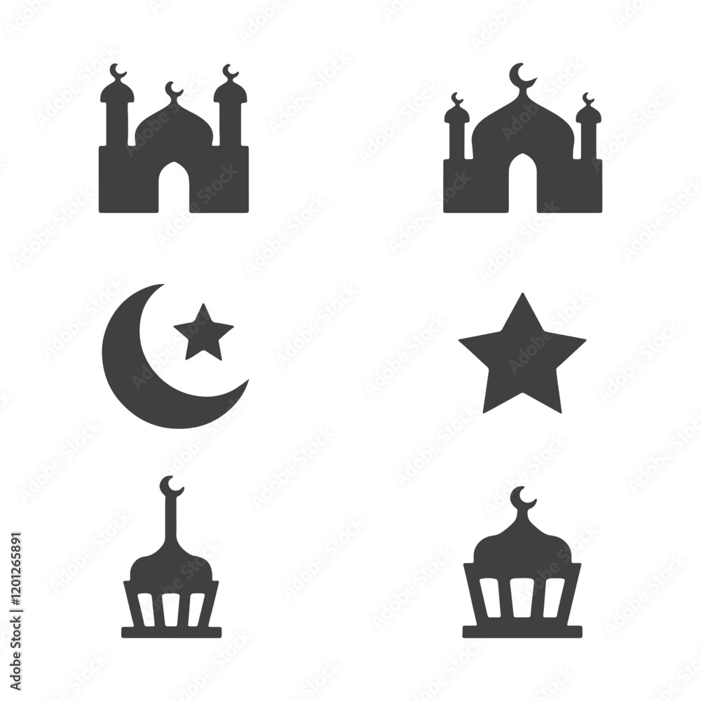 Mosque icon vector Mosque icon vector