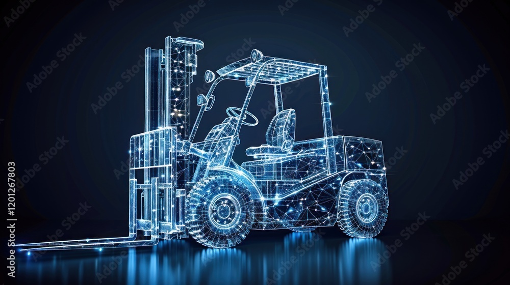 Digital Forklift: A Futuristic Vision of Logistics and Technology Digital Forklift: A Futuristic Vision of Logistics and Technology