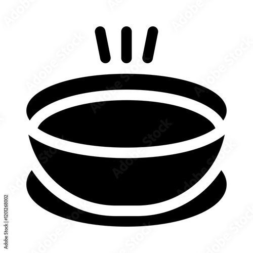 Empty Bowl glyph icon