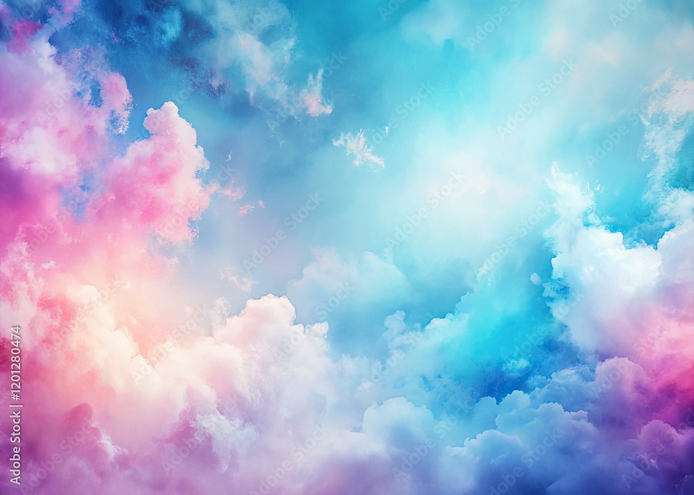 Abstract drone photography: grunge aquarelle sky, blending blue, pink, and purple hues on a textured canvas. Abstract drone photography: grunge aquarelle sky, blending blue, pink, and purple hues on a textured canvas.