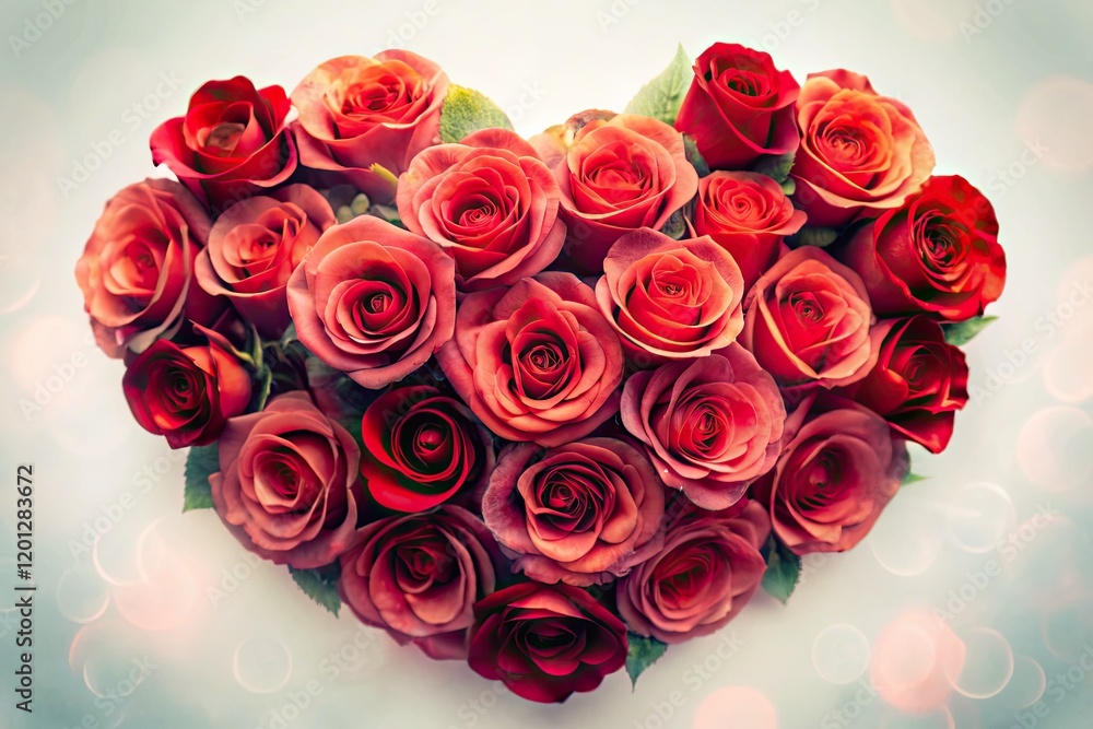 A heart-shaped rose bouquet, a Valentine's Day gift, captured in stunning double exposure AI art. A heart-shaped rose bouquet, a Valentine's Day gift, captured in stunning double exposure AI art.