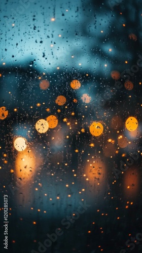 Golden bokeh lights sparkling against a dark background creating an enchantin...