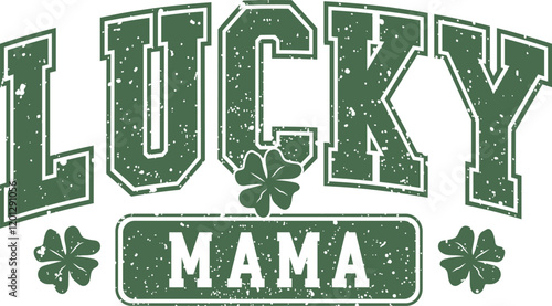 lucky mama, retro st. patrick's day svg