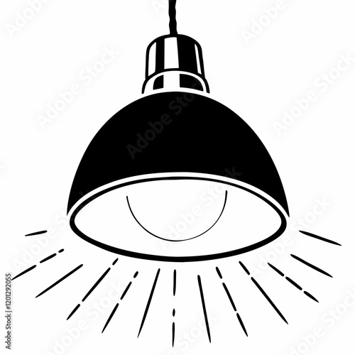 illustration of a pendant light fitting