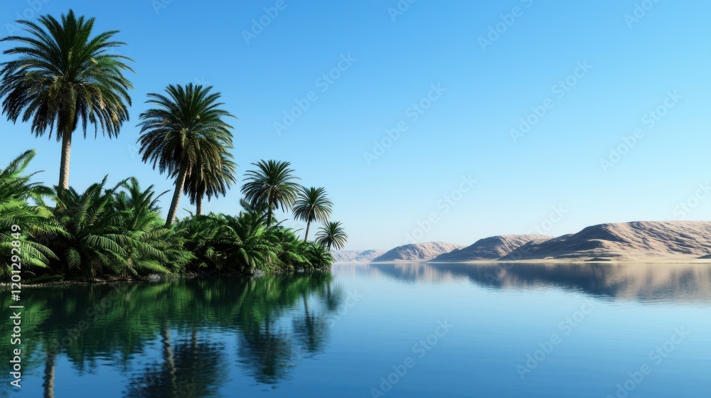 Obraz premium Oasis in the Desert