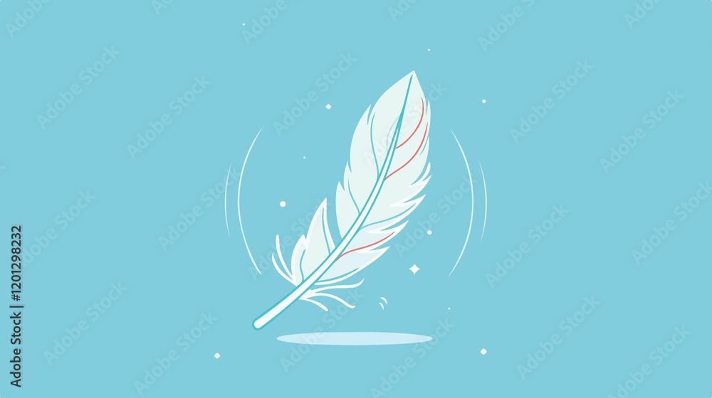 Playful Cat Feather Toy Icon Vector Playful Cat Feather Toy Icon Vector