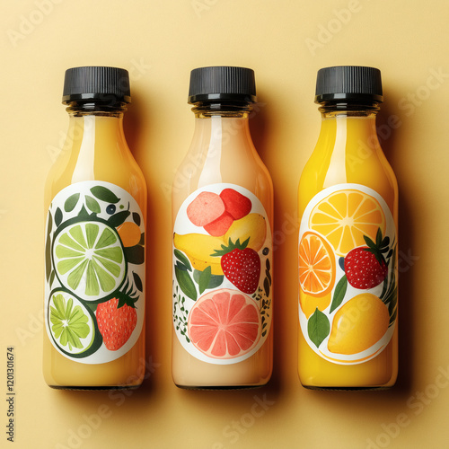 Fresh Fruit Juice Collection in Glass and Jar – Healthy Tropical Drinks
