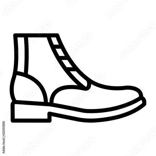 Boot Vector Line Icon Design