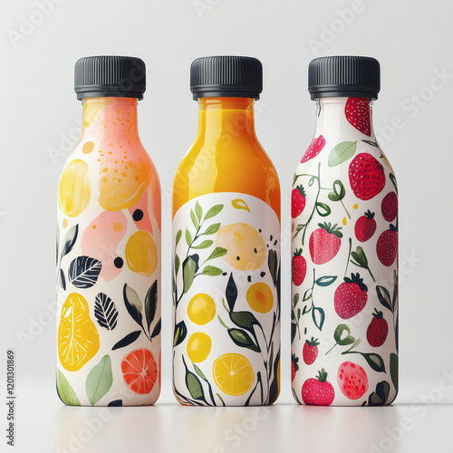 Fresh Fruit Juice Collection in Glass and Jar – Healthy Tropical Drinks