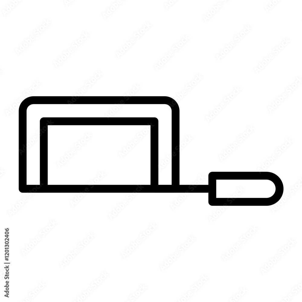 Coping Saw Vector Line Icon Design