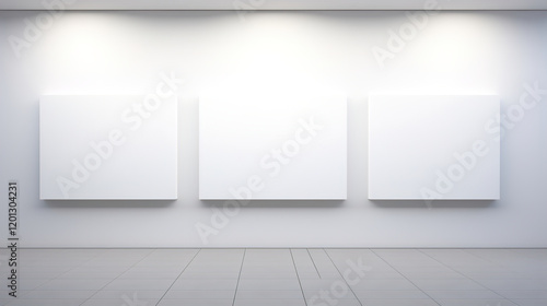 Wallpaper Mural Empty Gallery Wall - Modern Minimalist Design Torontodigital.ca