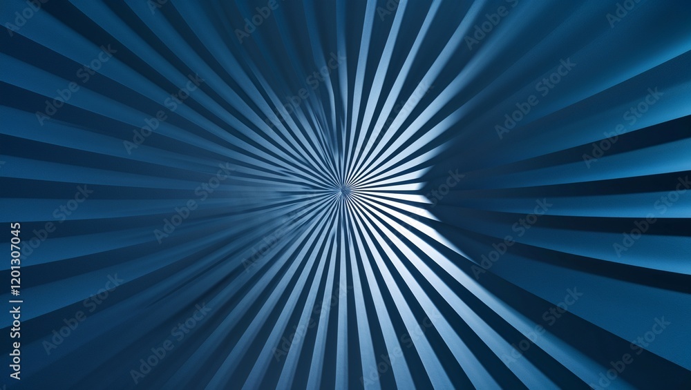 Bright blue rays burst from a central light, a shiny radial energy design Bright blue rays burst from a central light, a shiny radial energy design