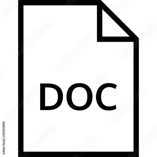 Simple vector icon file type
