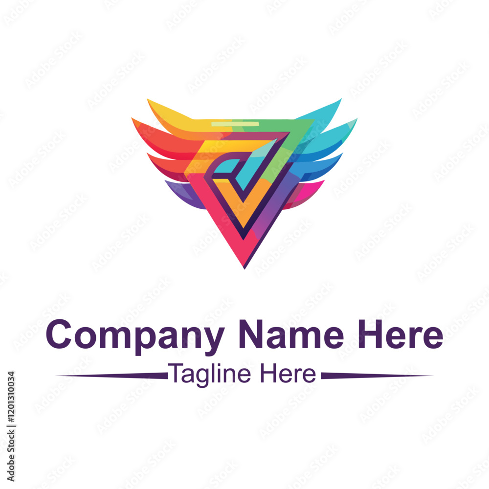 gradient elements with geometric shapes logo gradient elements with geometric shapes logo