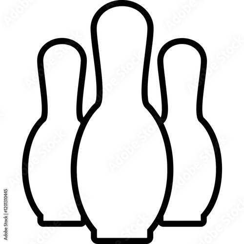 Simple vector icon golf, bowling
