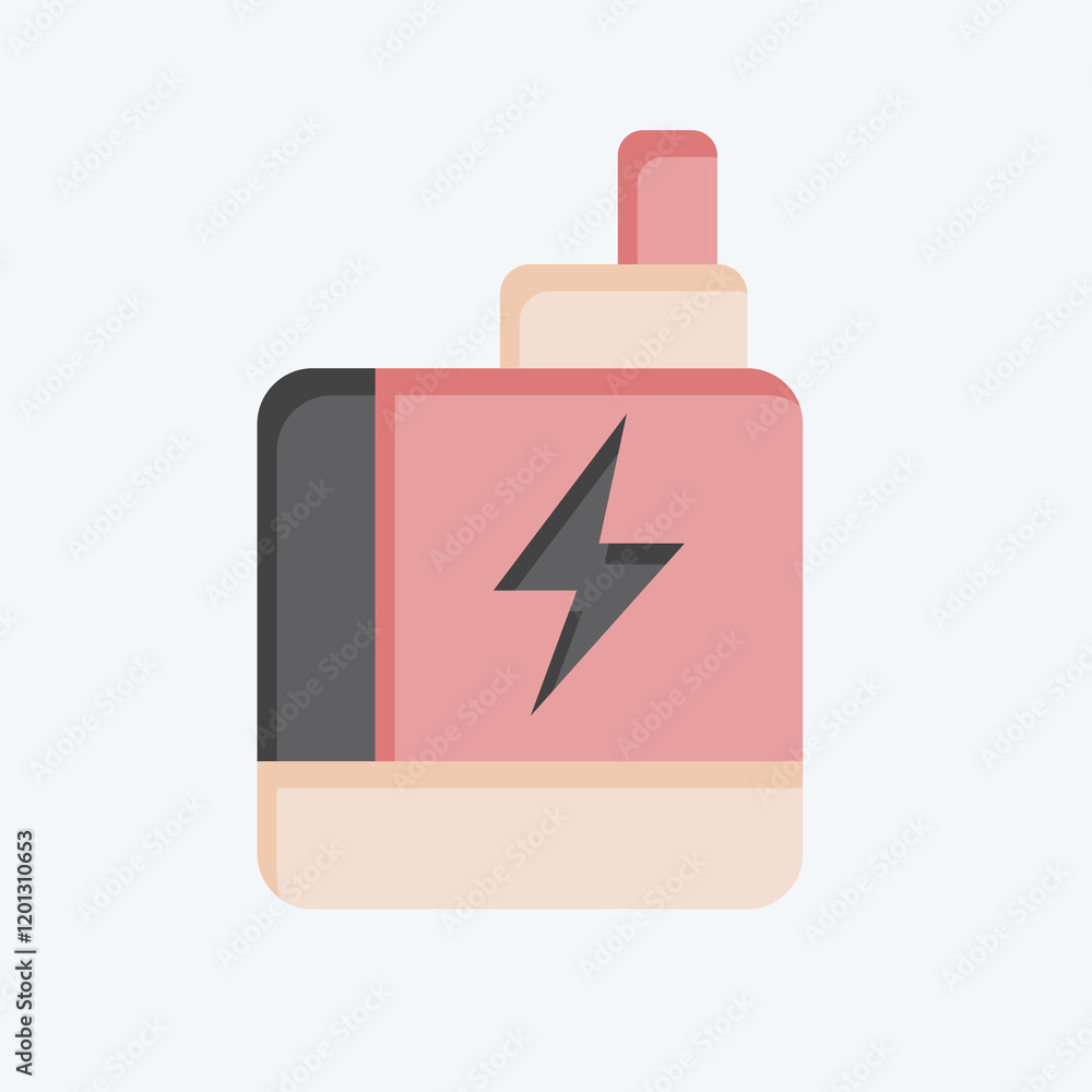 Icon Vape. related to Smoking symbol. flat style. design editable Icon Vape. related to Smoking symbol. flat style. design editable