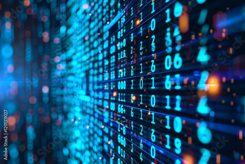 Wallpaper Mural Exploration of Binary Data in a Digital Information Landscape Torontodigital.ca