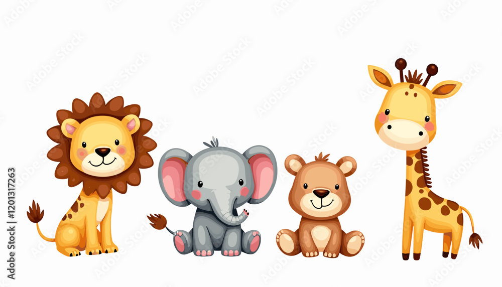 Watercolor safari animals, Cute animal clipart Bundle, Lion, Elephant, Hippo, Giraffe, Baby Shower, Digital Download, Baby Nursery Art Watercolor safari animals, Cute animal clipart Bundle, Lion, Elephant, Hippo, Giraffe, Baby Shower, Digital Download, Baby Nursery Art