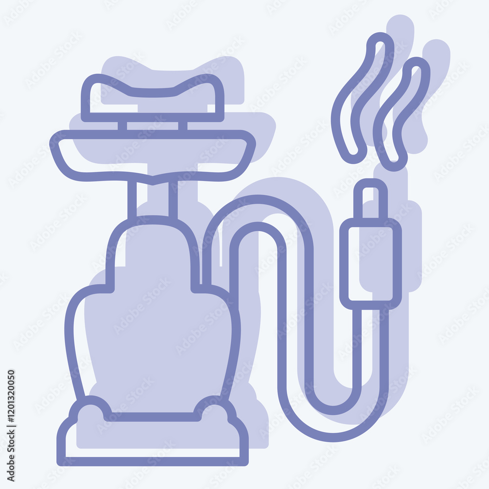 Obraz premium Icon Shisha. related to Smoking symbol. two tone style. design editable