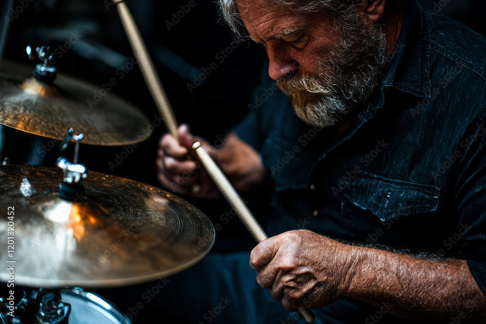 man playing drums in the kitchen man playing drums in the kitchen