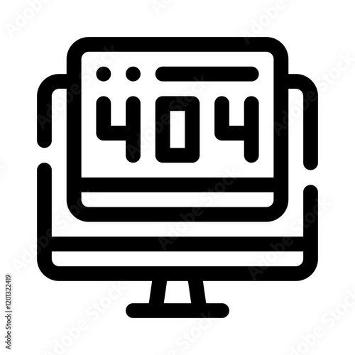 Error Code Symbol line icon
