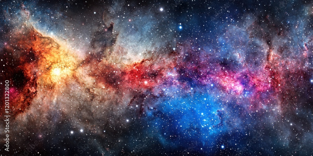Stunning cosmic explosion deep space digital art vast universe wide-angle view celestial marvels Stunning cosmic explosion deep space digital art vast universe wide-angle view celestial marvels