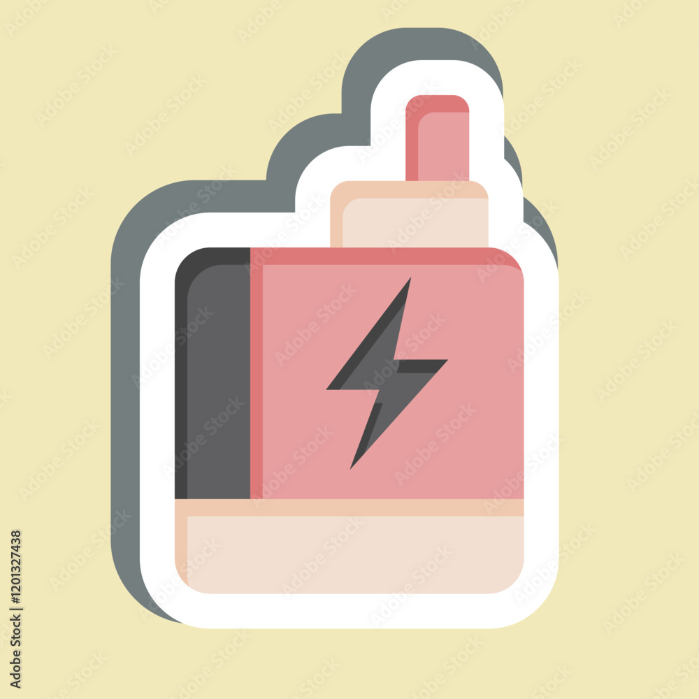 Sticker Vape. related to Smoking symbol. design editable Sticker Vape. related to Smoking symbol. design editable