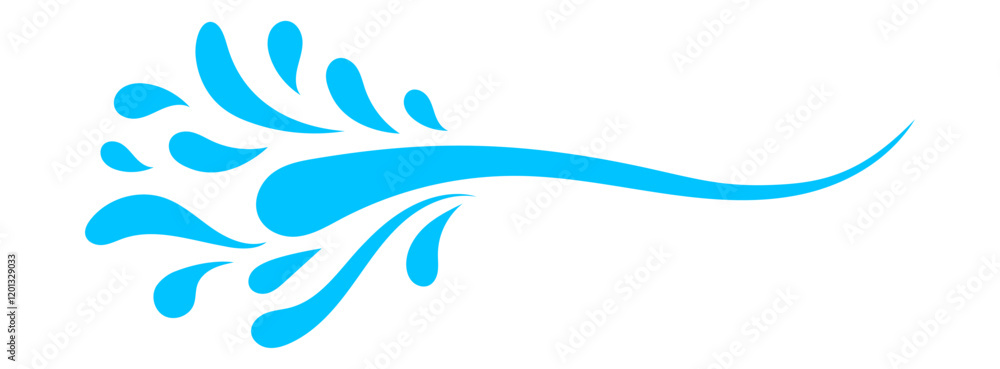 water splash, water waves symbol, ripple water flow for graphic, water fluid shape water splash, water waves symbol, ripple water flow for graphic, water fluid shape