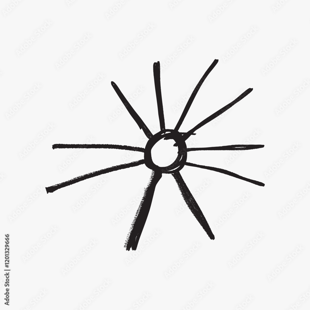 Abstract shape, chalk texture doodle illustration vector Abstract shape, chalk texture doodle illustration vector