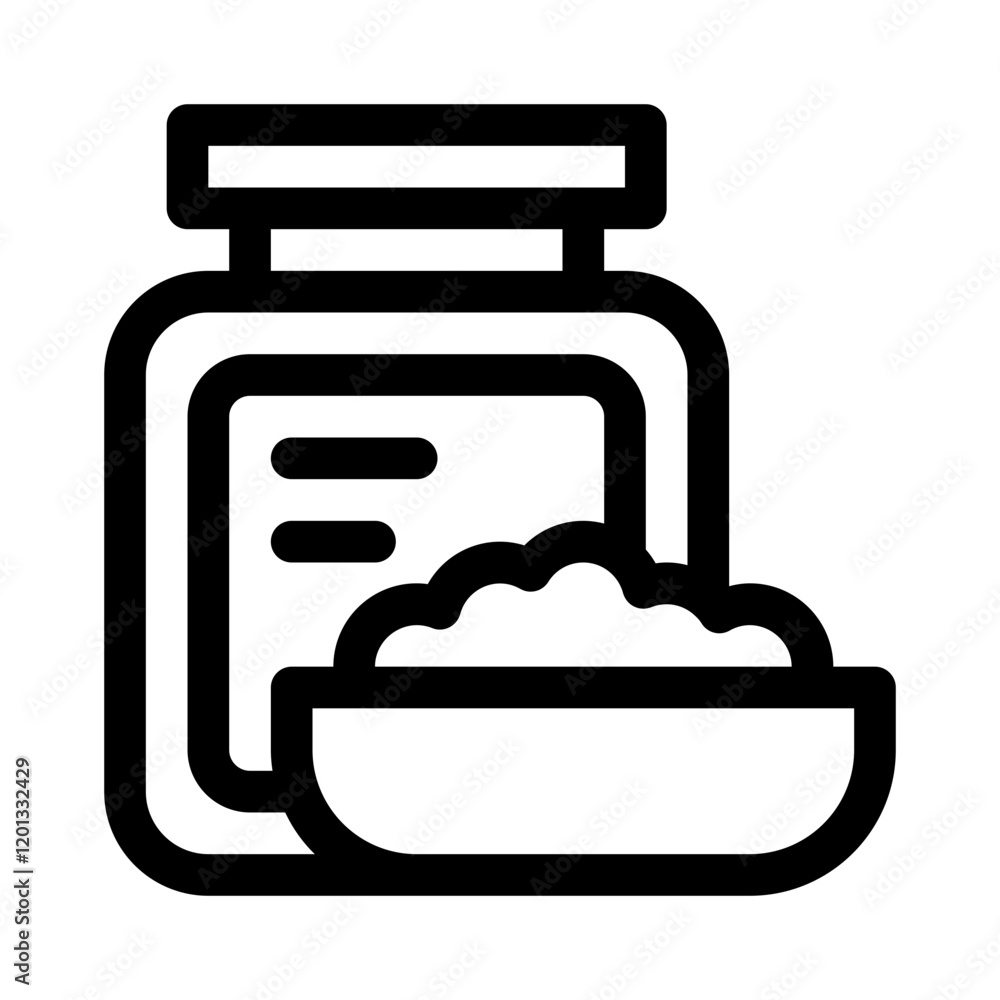 Cranberry Sauce Jar line icon Cranberry Sauce Jar line icon