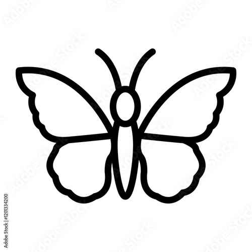 Butterfly Vector Line Icon Design