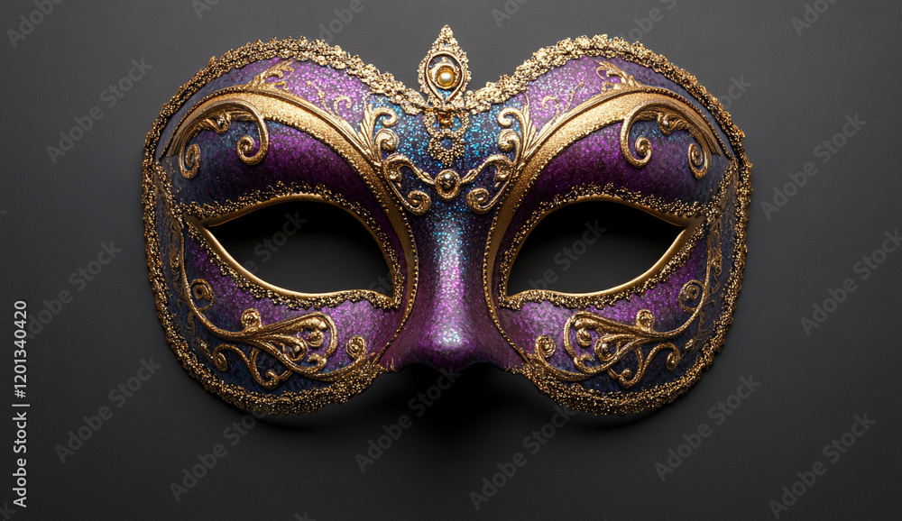 The Mardi Gras mask. The Mardi Gras mask.