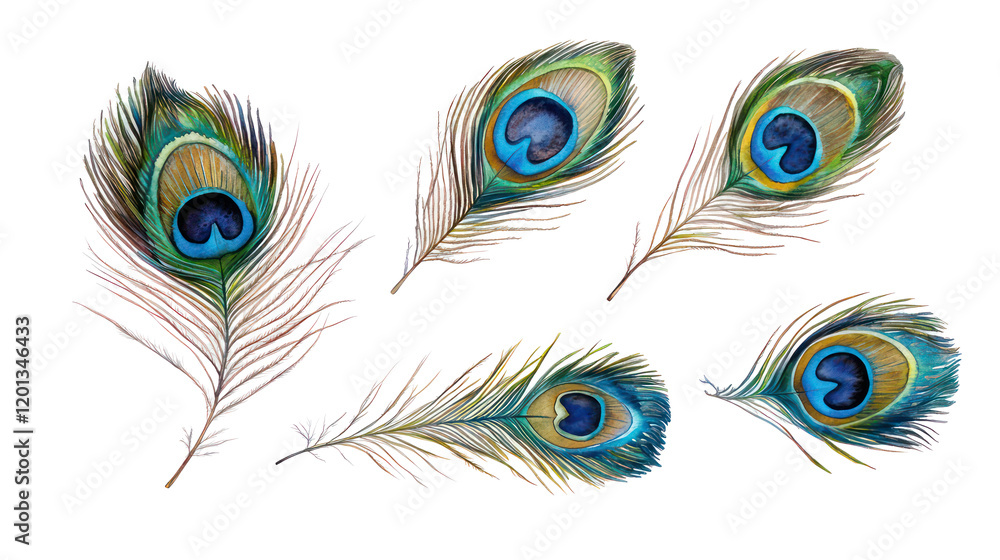 Obraz premium Vibrant Watercolor Collection Generative AI