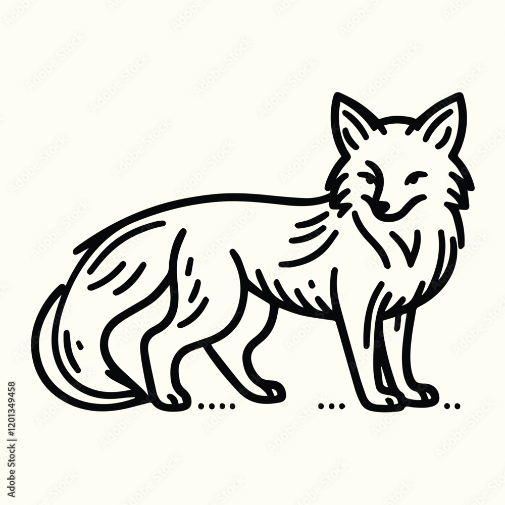 Fox Sketch Drawing Line Art Animal Wildlife Fox Sketch Drawing Line Art Animal Wildlife