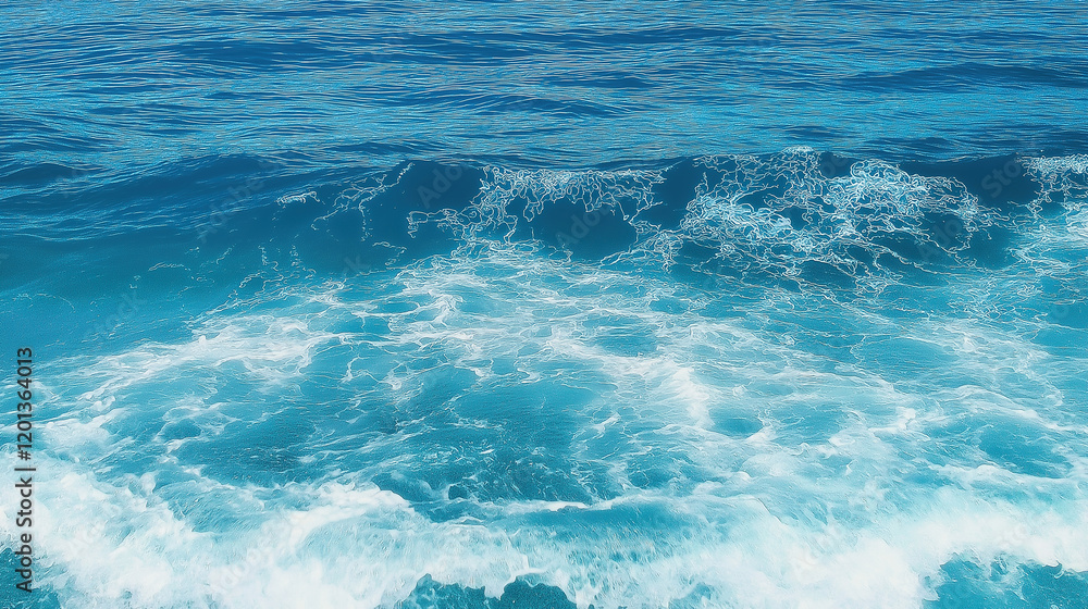 custom made wallpaper toronto digitalPure blue turquoise water texture of the ocean sea with foam from and waves